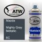 Preview: Mazda, Mighty Gray Metallic, 6C: 400ml Sprühdose, von ATW Autoteile West.